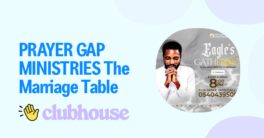 Prayer Gap Ministries The Marriage Table