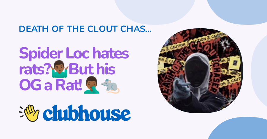 Spider Loc hates rats?🤷🏾‍♂️But his OG a Rat!🤦🏾‍♂️🐀