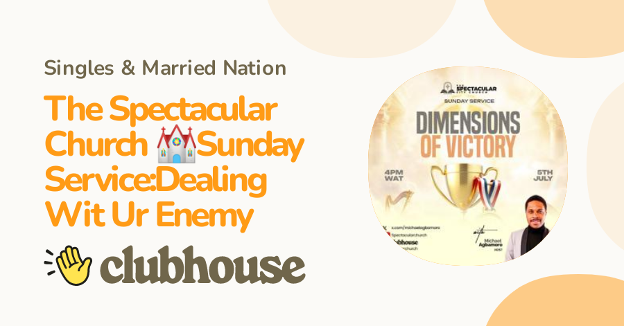 Spectacular Service The Spectacular Church ⛪️Sunday Service:Dealing Wit Ur Enemy