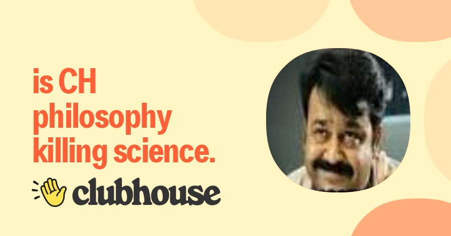 Join is CH philosophy killing science.