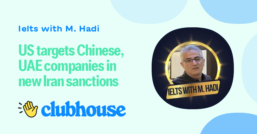 US targets Chinese, UAE companies in new Iran sanctions